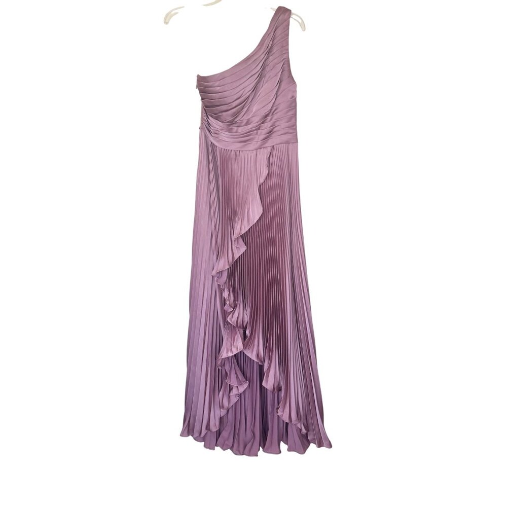 Azazie One-Shoulder Maxi Dress in Mauve - Picture 2 of 16